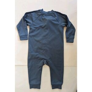 Puma Infant Boys 12Long Sleeve Full Zip Bodysuit Overall Jumpsuit Open Toe Blue